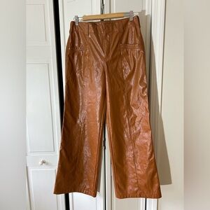 Free People Star Crossed Lover Faux Leather Pants 8